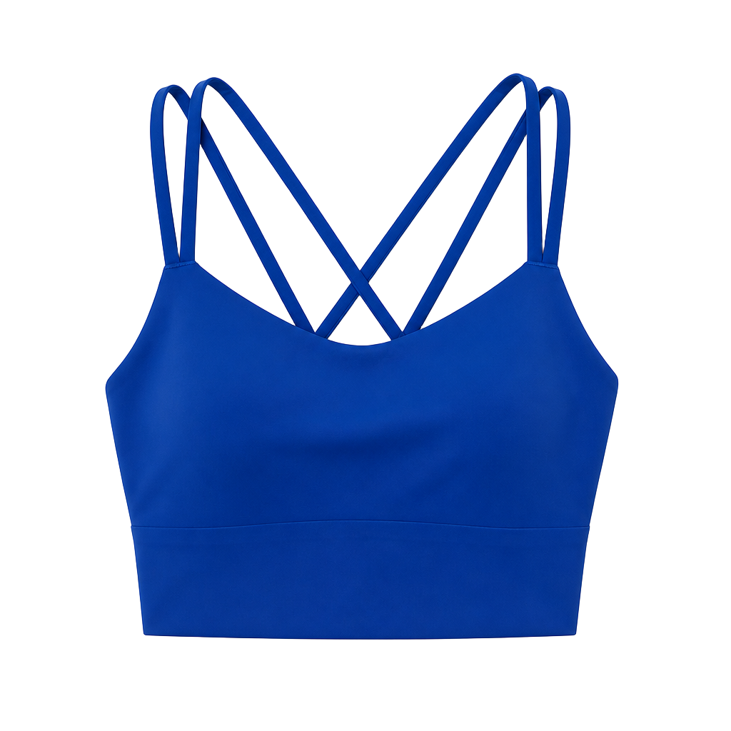 NWT Lululemon Like a Cloud Longline Bra B/C Size 6 Blue 1