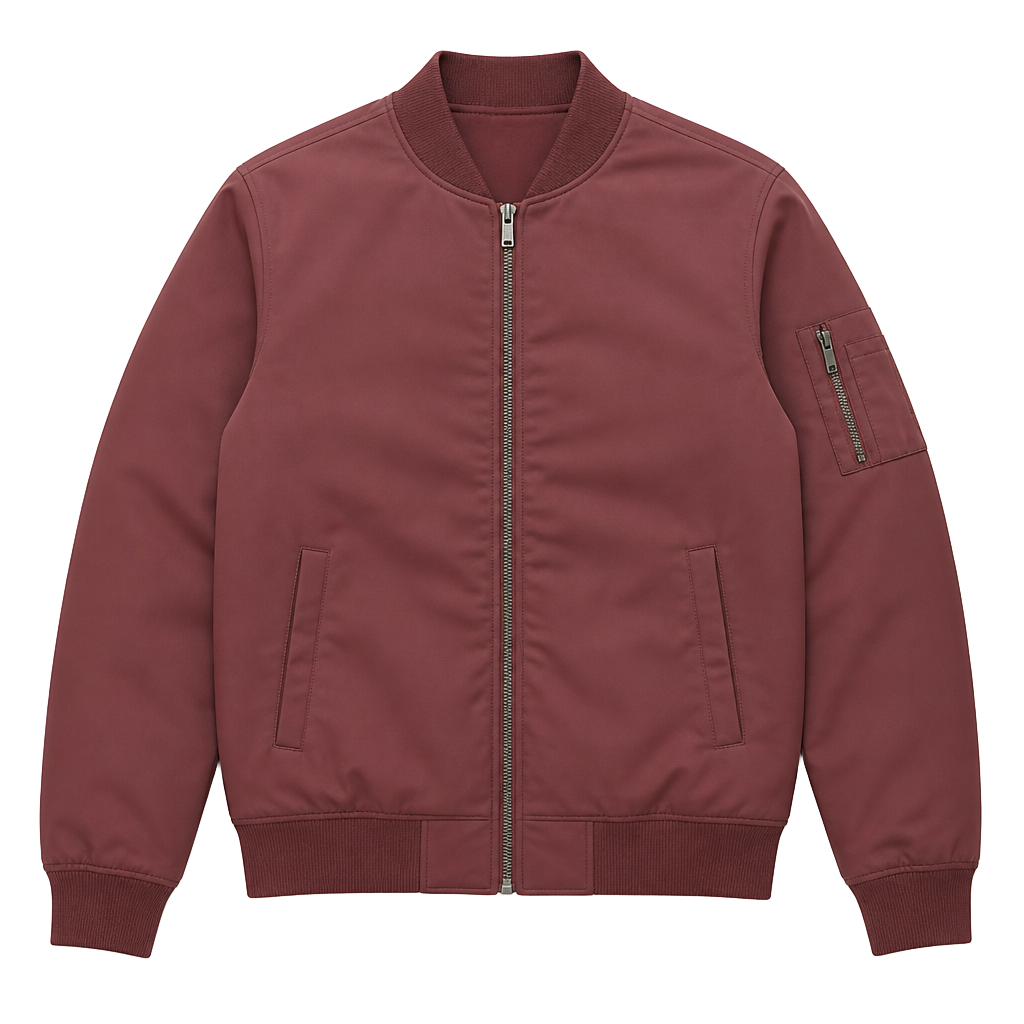 Banana Republic Women's Bomber Jacket BURGUNDY L, NWT 1