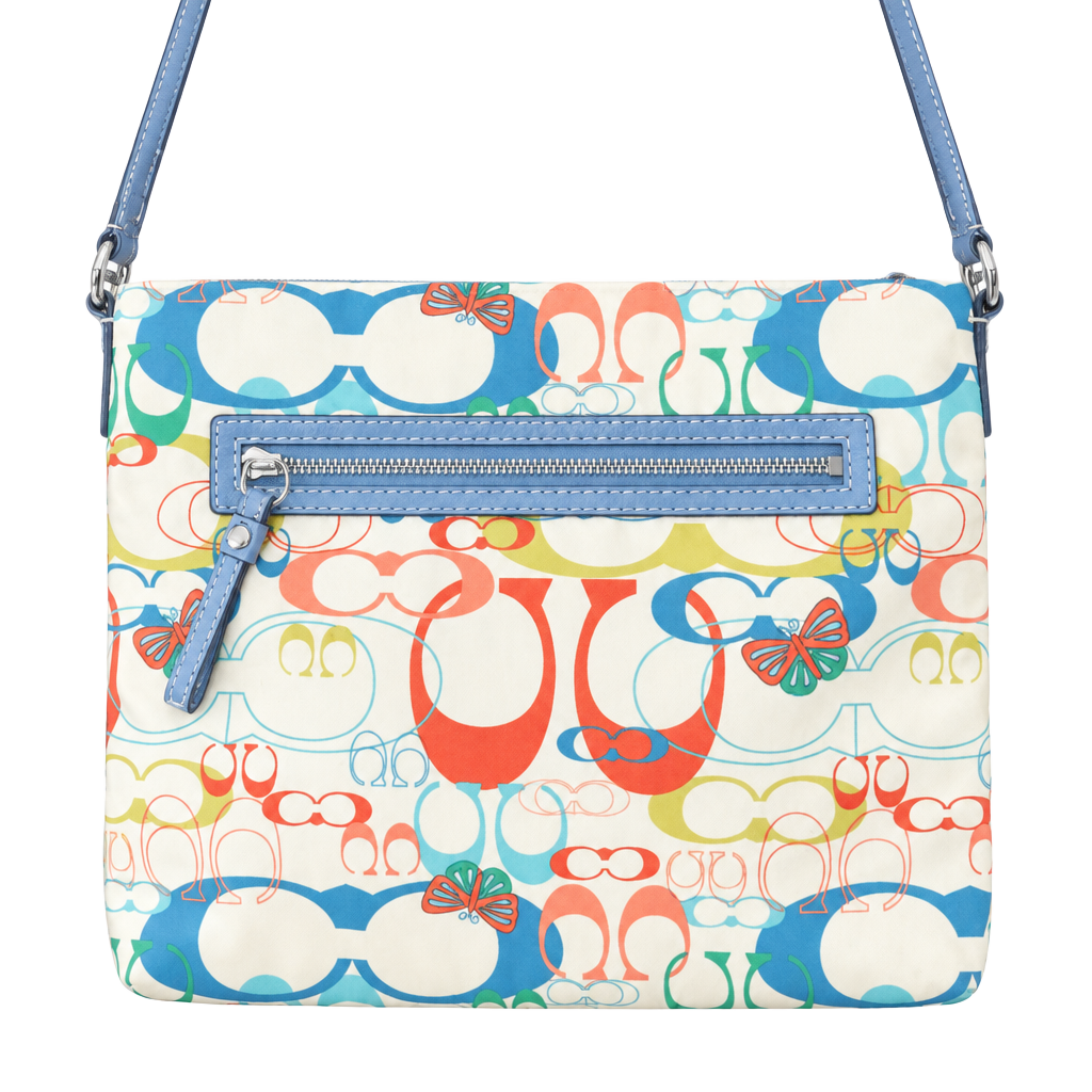 Coach Multicolor Butterfly Signature Crossbody Bag 1