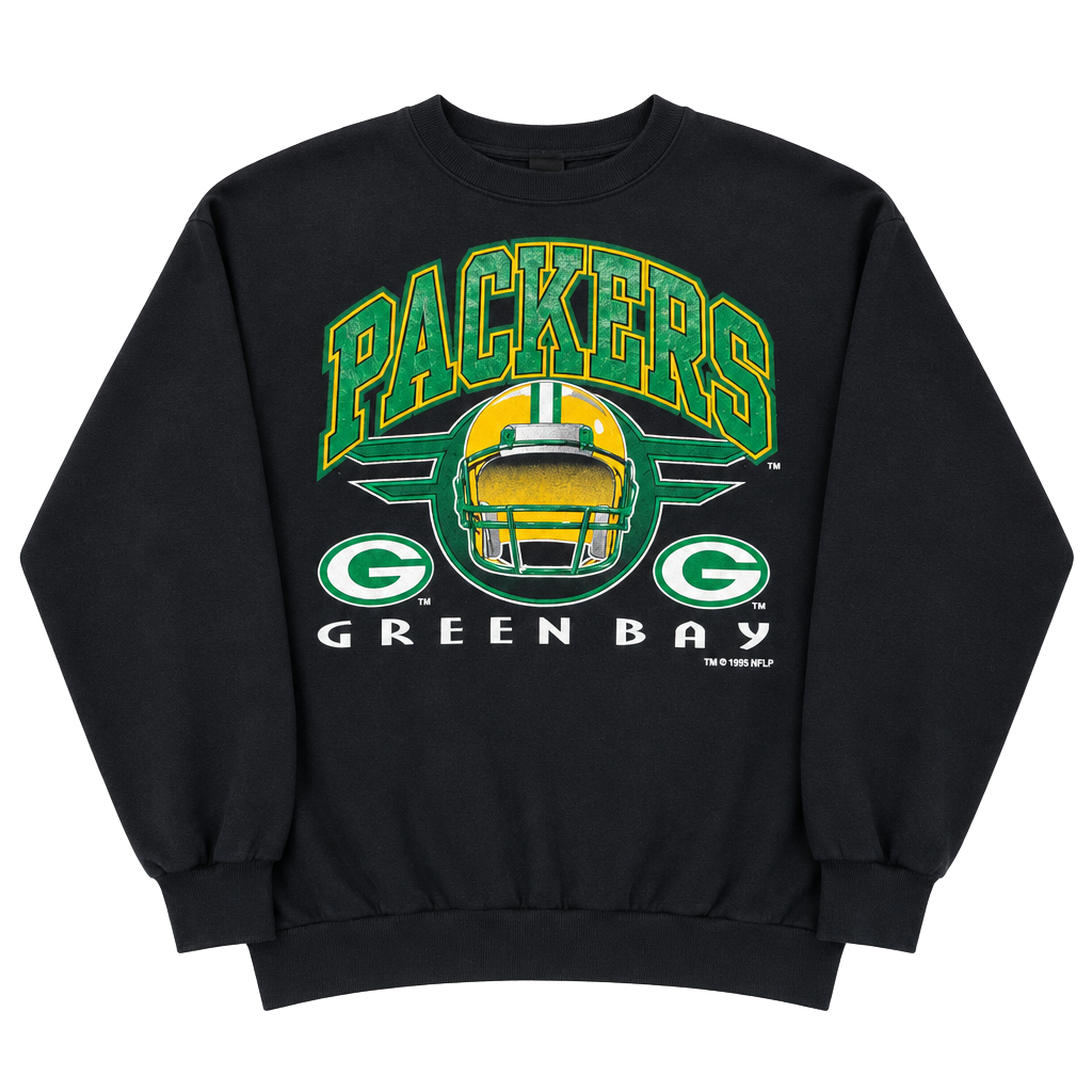 Logo 7 Green Bay Packers 1995 NFL Sweatshirt Size X-Large 1
