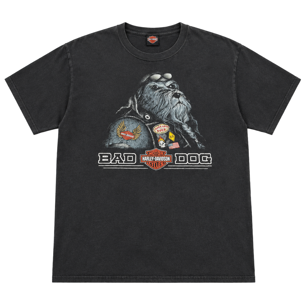 Harley-Davidson Bad Dog T-Shirt Size 3X-Large Outer Banks North Carolina Black 1