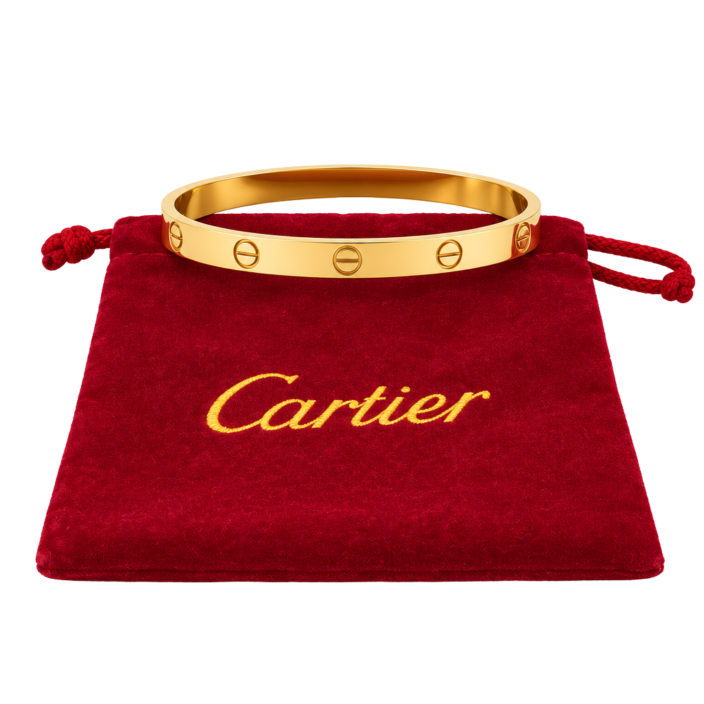 Gold Cartier Styled Designer Bracelet
1