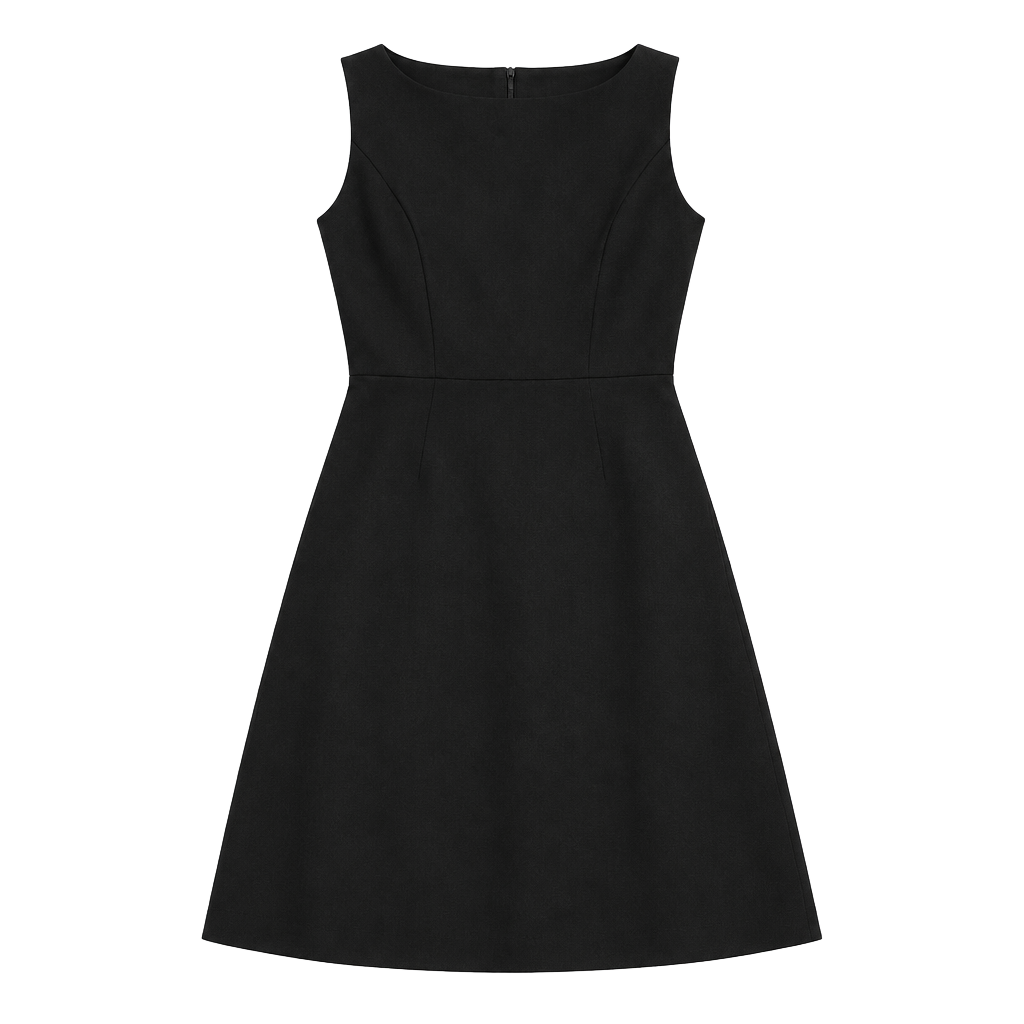 White House Black Market Black Sleeveless Fit & Flare Dress Size 0 1