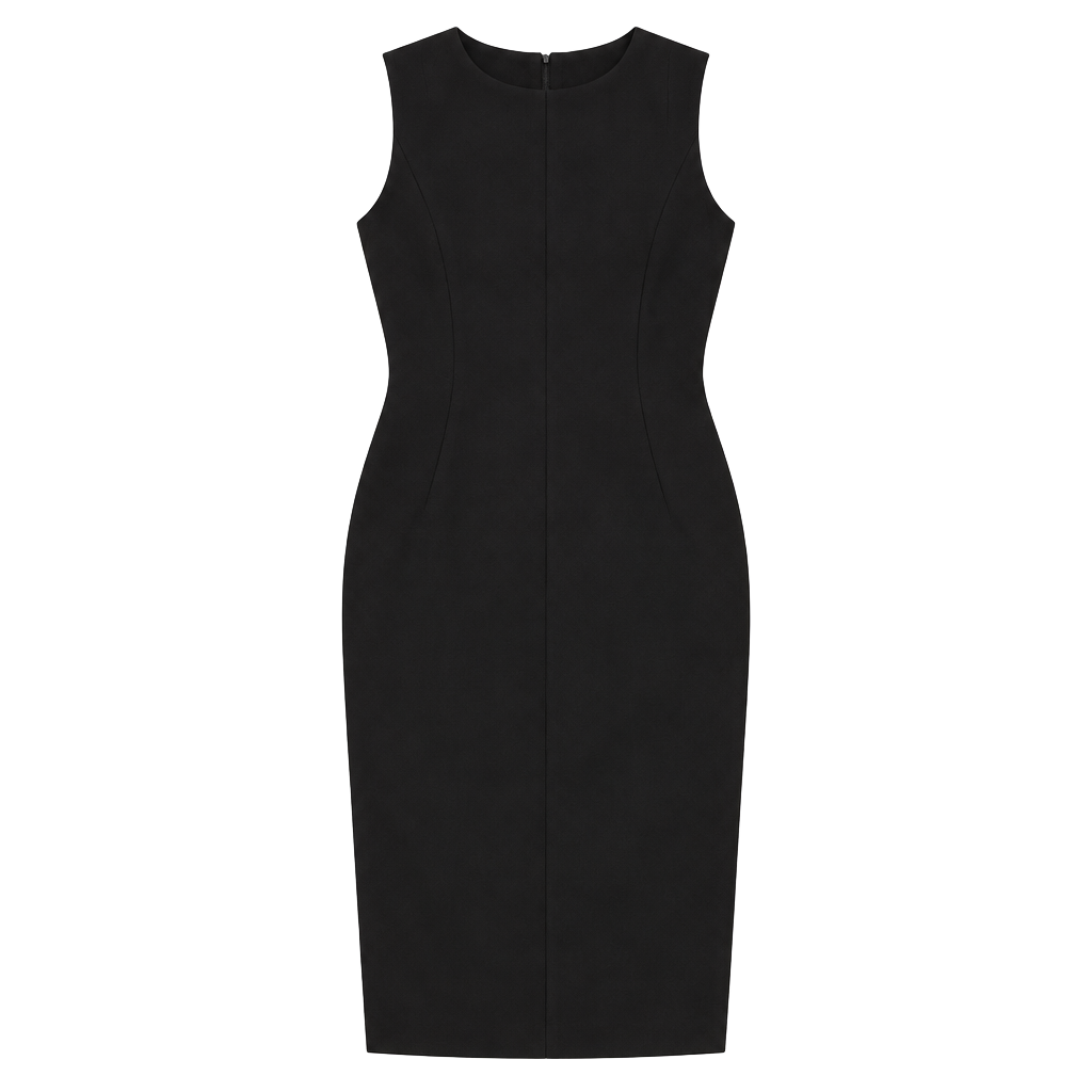 Antonio Melani Black Sleeveless Sheath Midi Dress Size 2 1