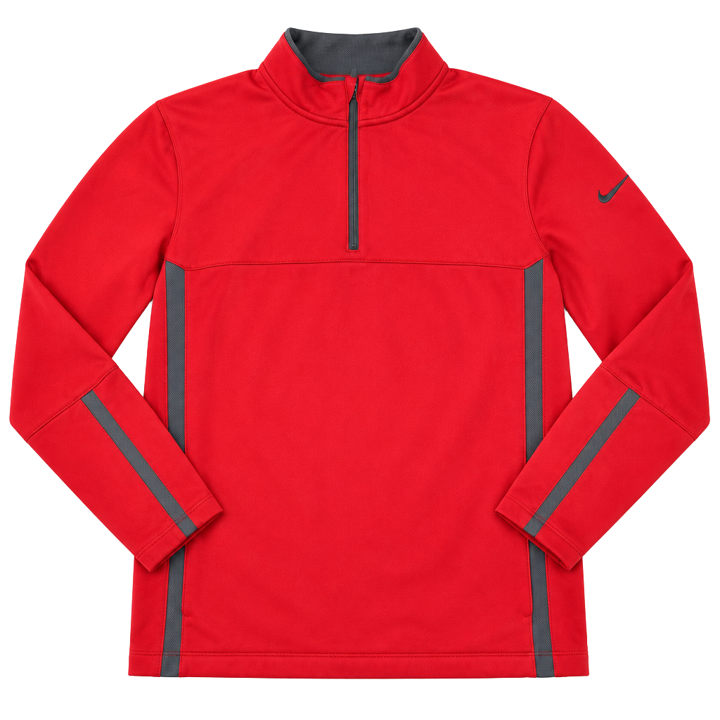 Nike Golf Tour Performance Therma-Fit 1/2 Zip Pullover Size S Red 1