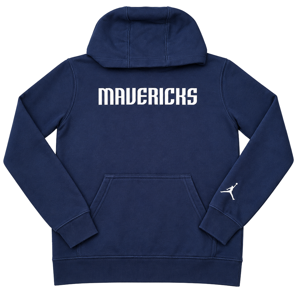 Jordan Dallas Mavericks Hoodie Size 14/16 Navy Blue Youth NBA 1