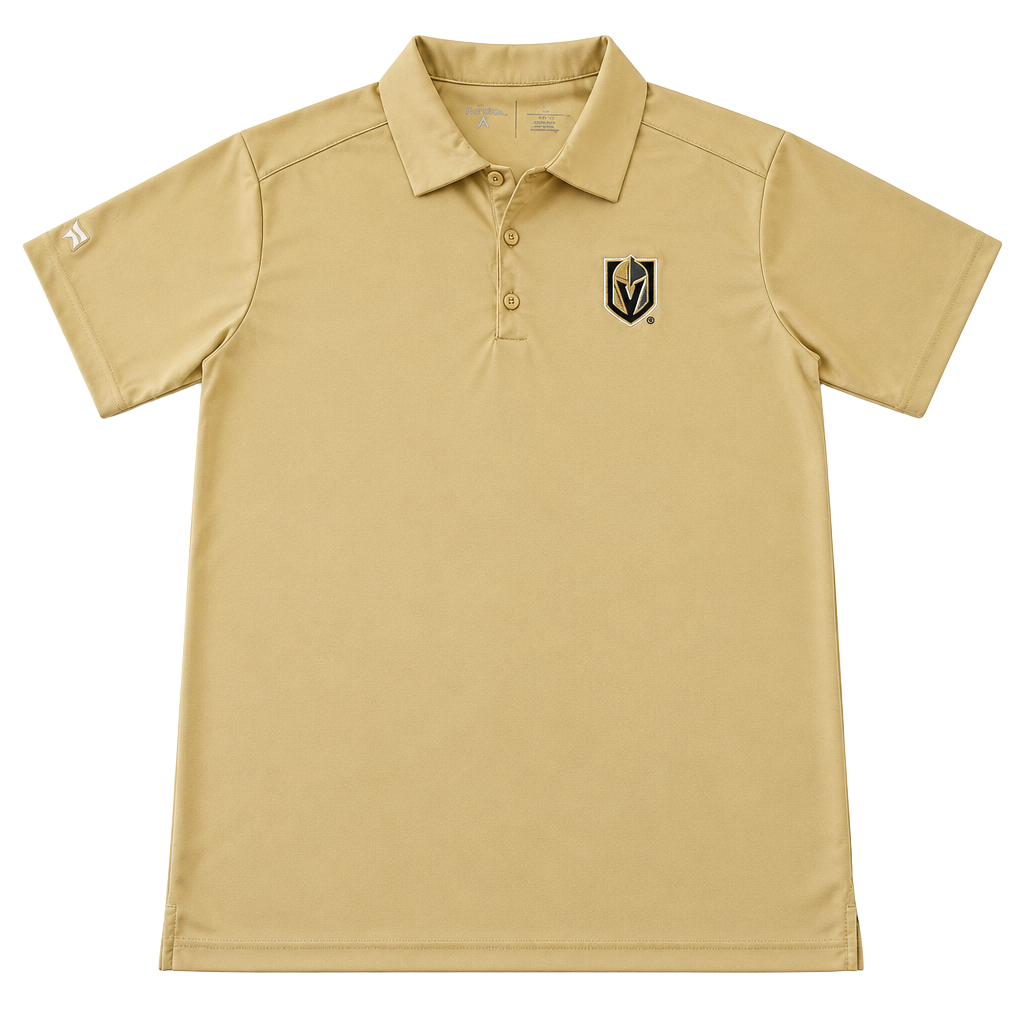 Antigua Vegas Golden Knights Polo Size L Gold Golf Shirt 1