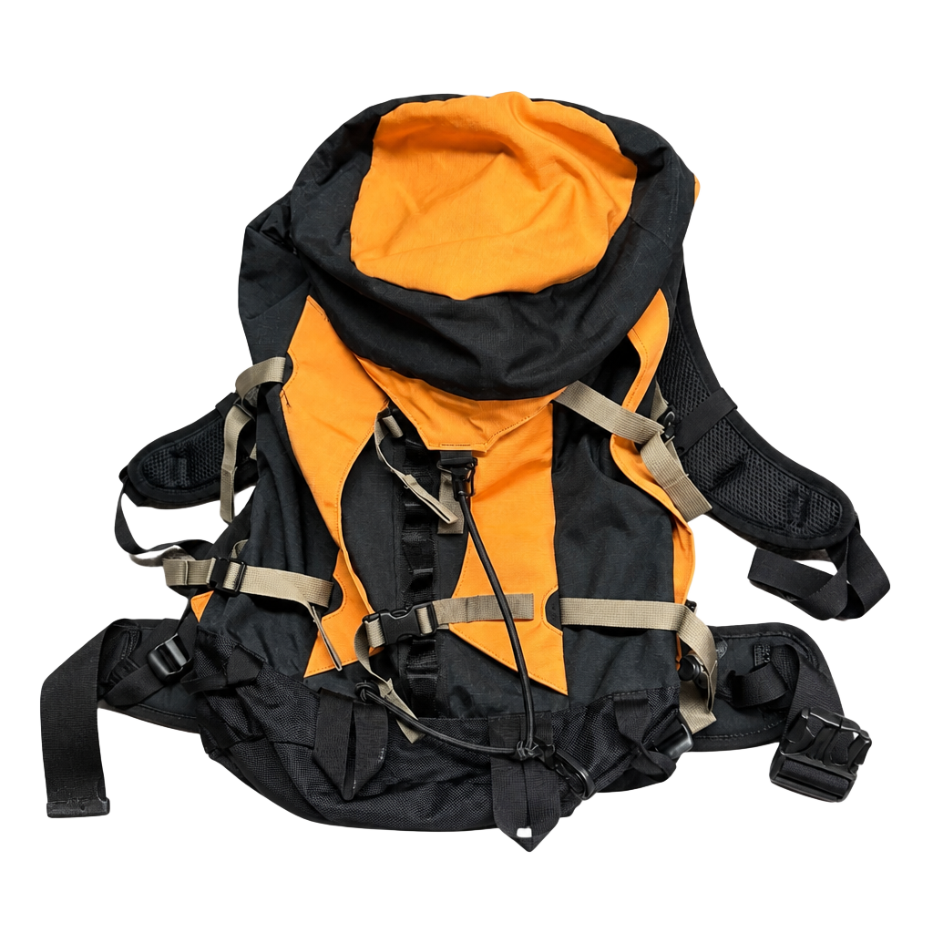 REI Hiking Backpack Black Orange Camping Day Trip Pack 1