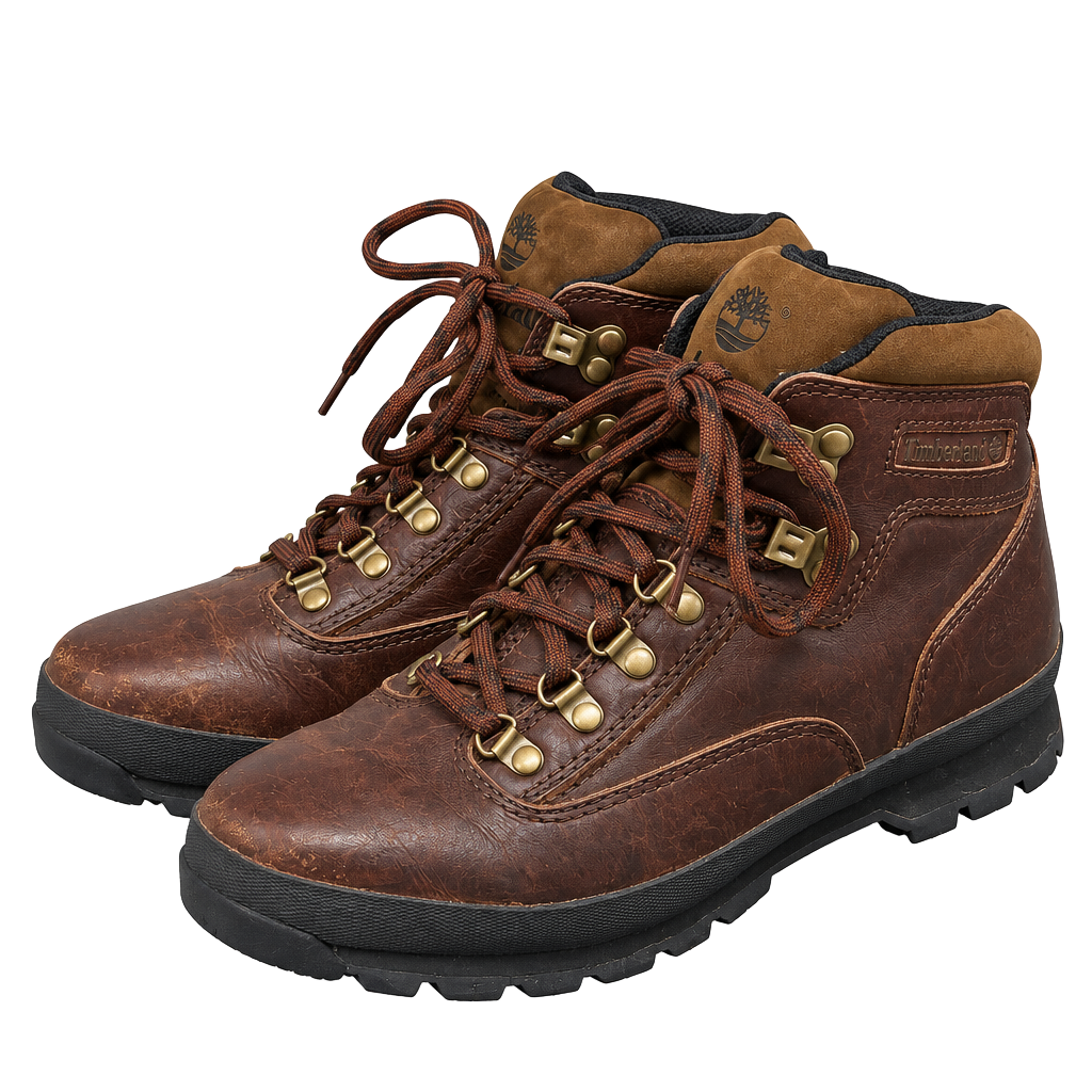 Timberland Euro Hiker Size 9M Brown Leather Boots 1