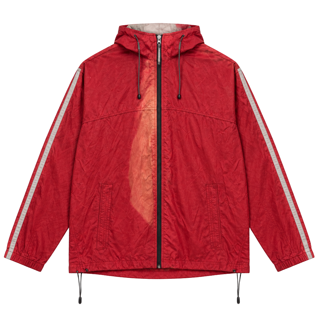 Abercrombie & Fitch Windbreaker Jacket Size L Red 1