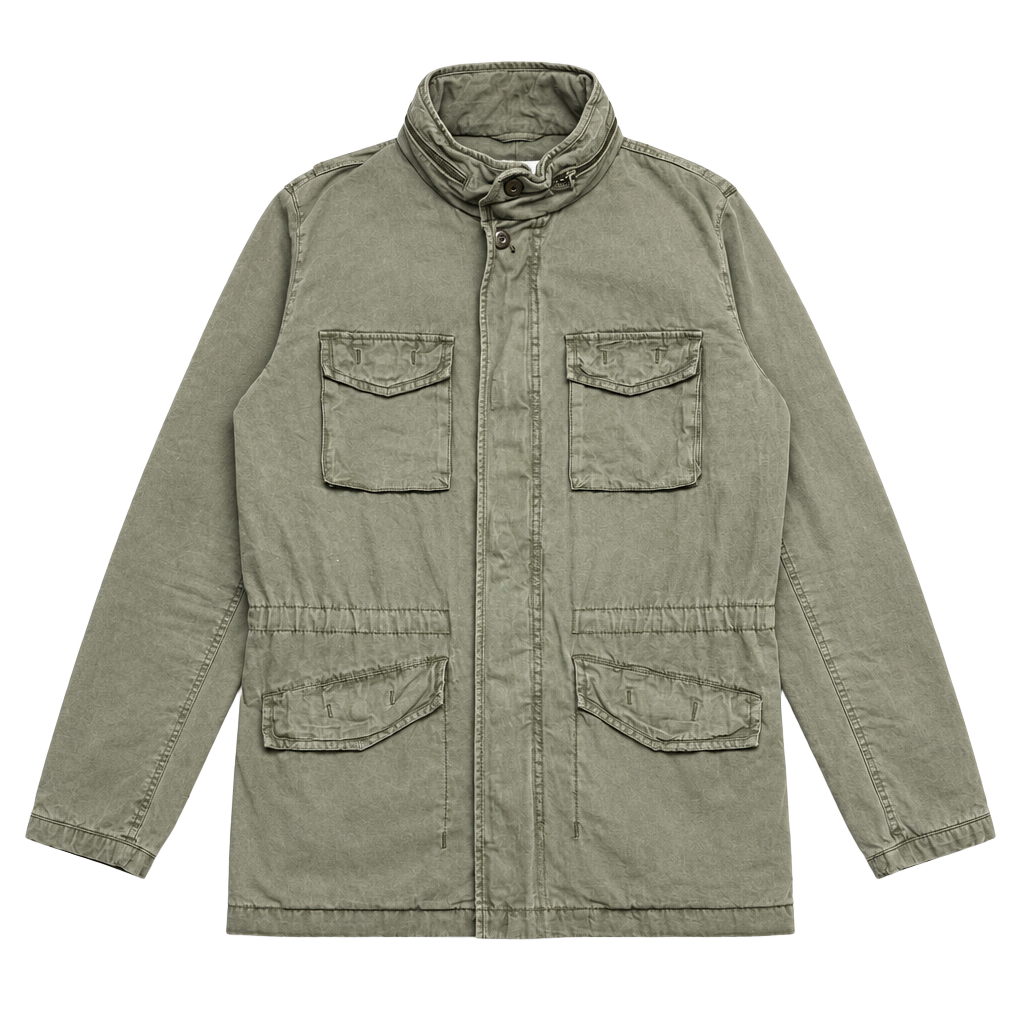 Green American eagle jacket 1