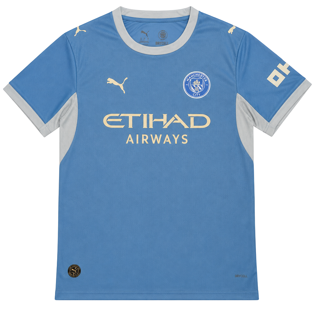 Puma Manchester City 2026/27 home shirt in light blue with white accents number nine Haaland on the back size medium dimensions are in the pictures brand new with tags 1
