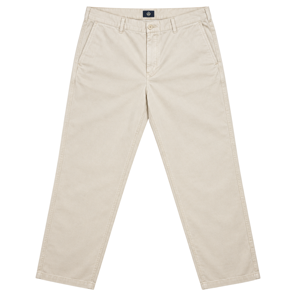Dockers Original Whiteish/Cream chino relaxed tapered fit pants size W44 L32 brand new with tags 1
