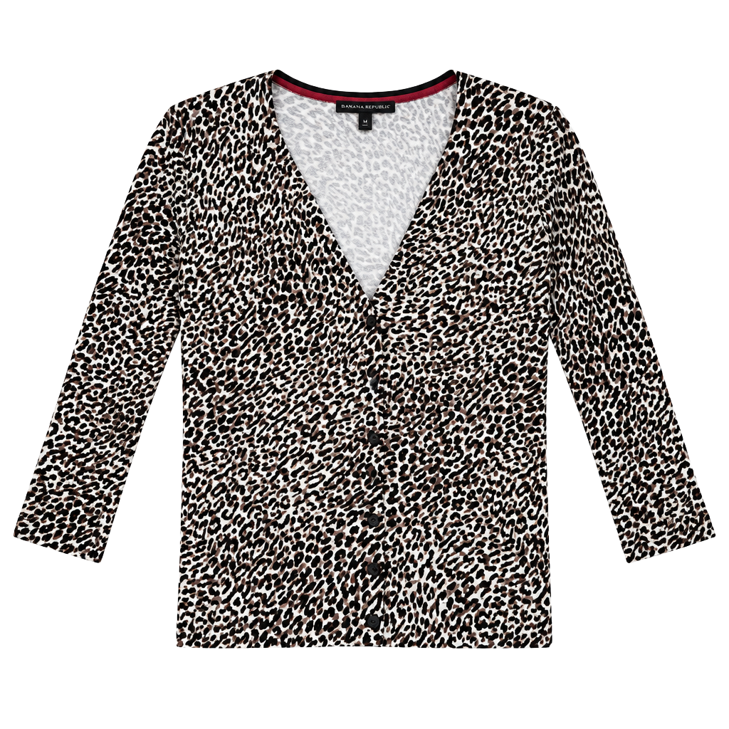 White House Black Market Leopard Printed Cardigan Size S NWT 1