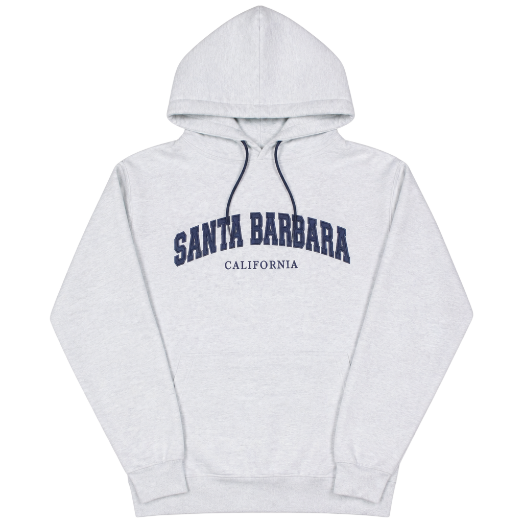 Ocean Beach Sportswear Santa Barbara California Gray Hoodie 1
