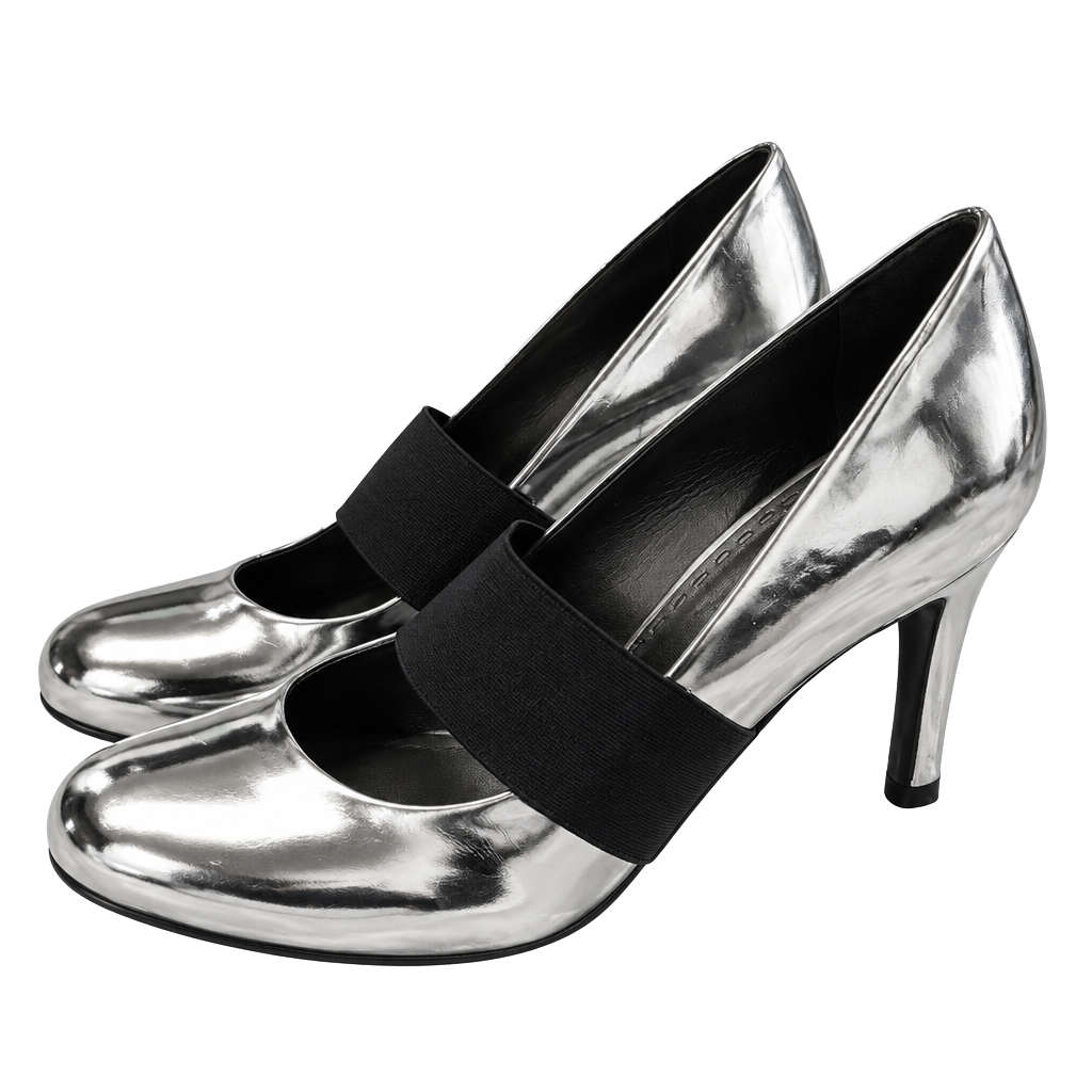 Gianni Bini Heels Size 10M Silver Metallic Stiletto 1