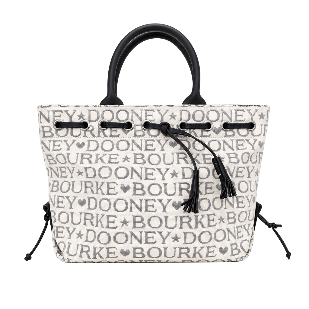Dooney & Bourke Signature Logo Jacquard Canvas Bucket Bag 1