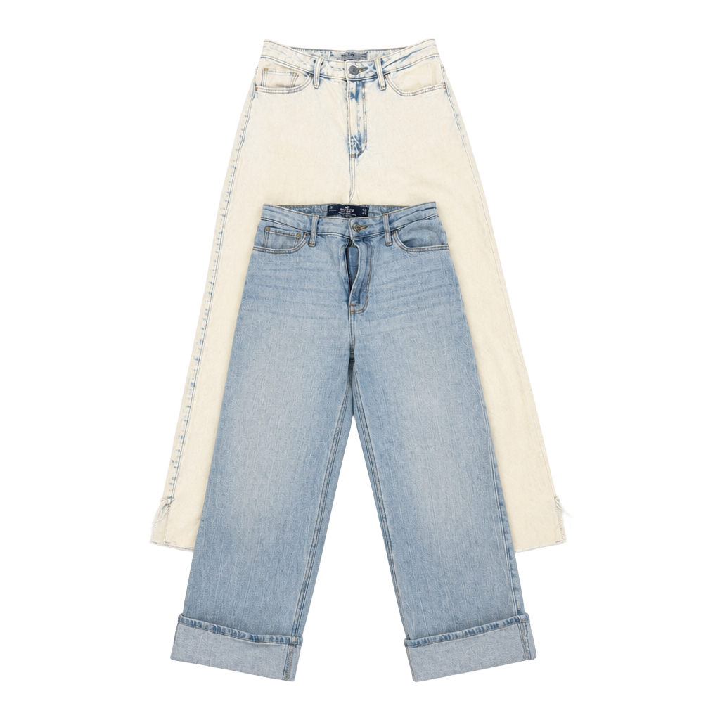 Hollister Curvy Ultra High-Rise Dad Jean 1