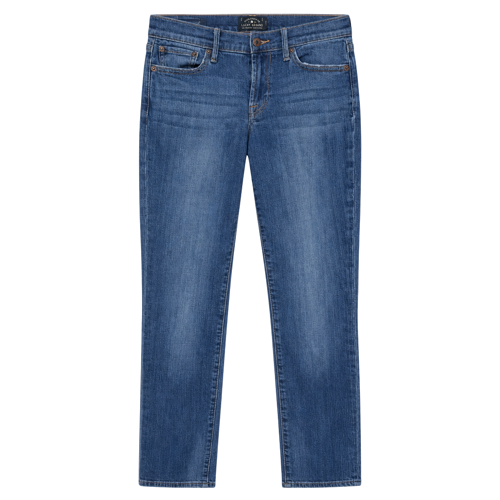 Lucky Brand Handcrafted Mid Rise Straight Leg Medium Wash Jeans Size 2/26 1