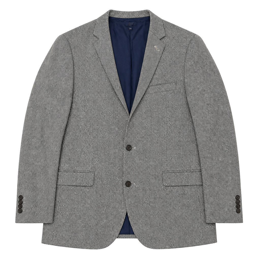 NWT J. Crew Ludlow Herringbone Linen Blazer - Size 42L 1