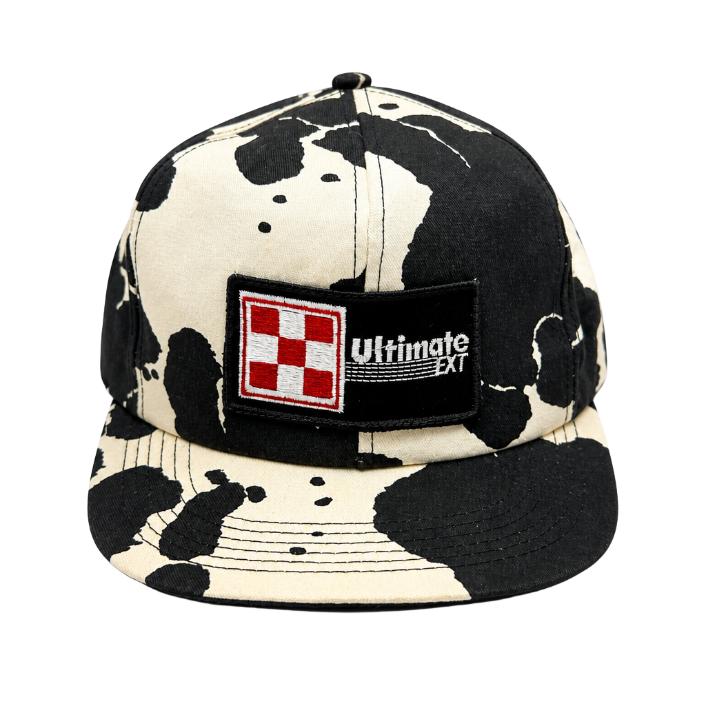 Vintage Purina Ultimate Ext Cow Print Snapback Hat 1