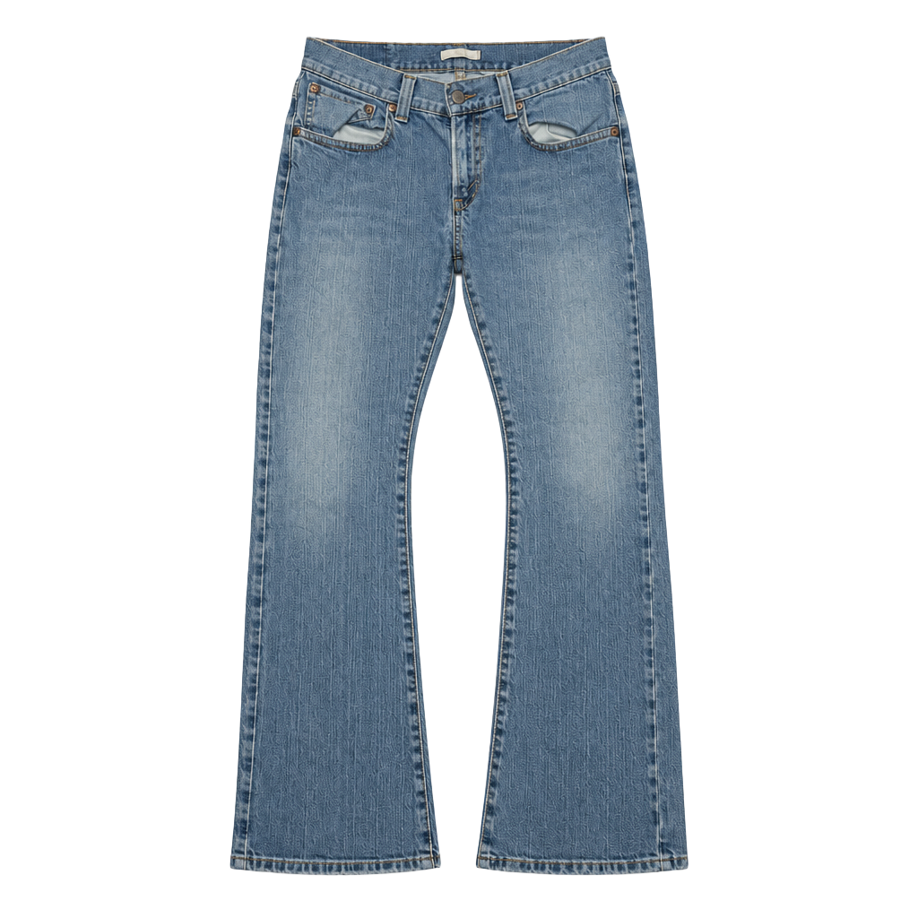 Levi's 542 Low Flare Jeans Size 10M Blue Denim 1