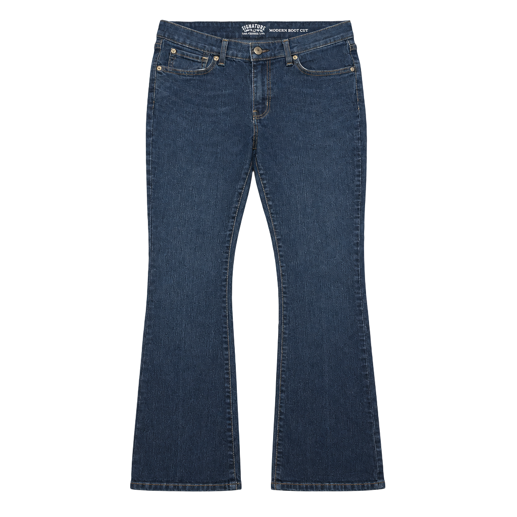 Signature by Levi Strauss & Co. Modern Boot Cut Jeans Size 12 Dark Wash 1
