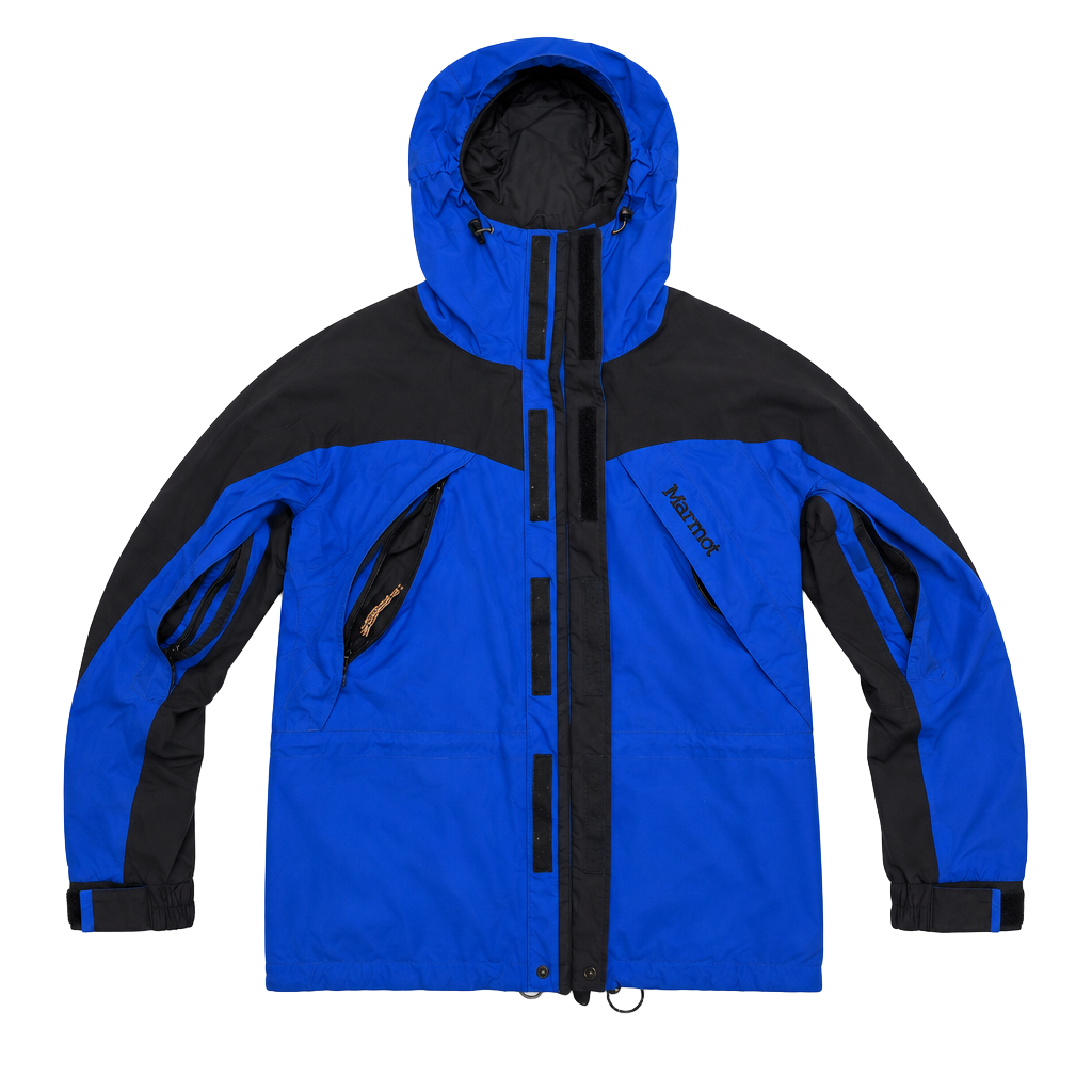 Marmot Gore-Tex Jacket Size M Blue Black Hooded 1