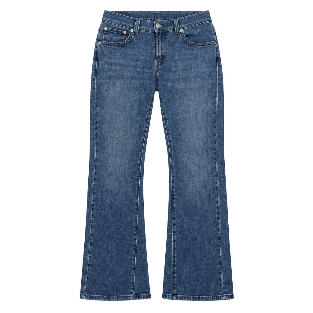 Levi's 542 Flare Jeans Size 10 Medium Blue Denim 1
