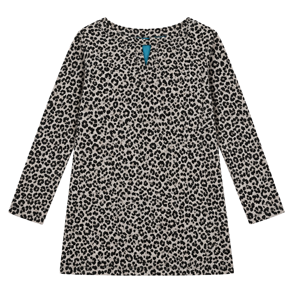 Michael Kors Leopard Print Cold Shoulder Blouse 1