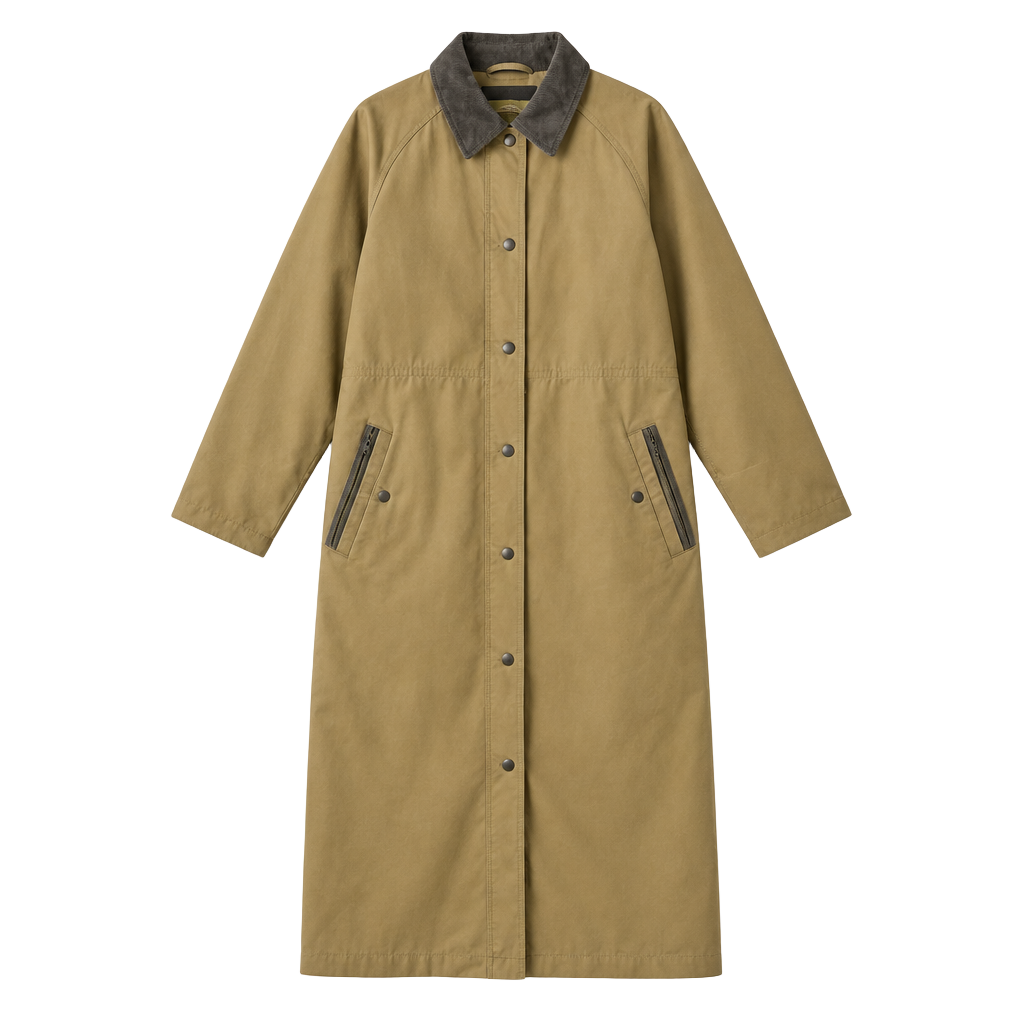 Cabela's Canvas Trench Coat Size S Reg Tan 1