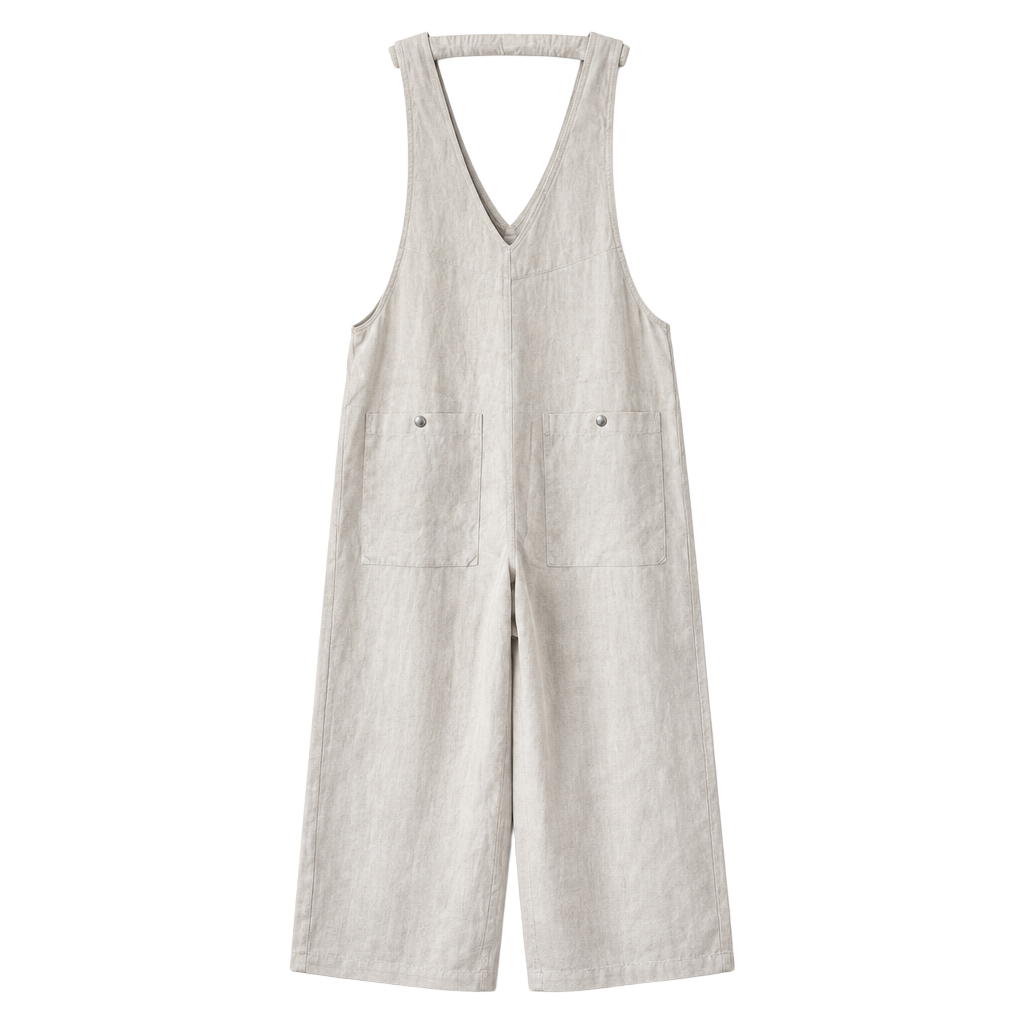 Kleen Linen Jumpsuit Size S Lavender 1