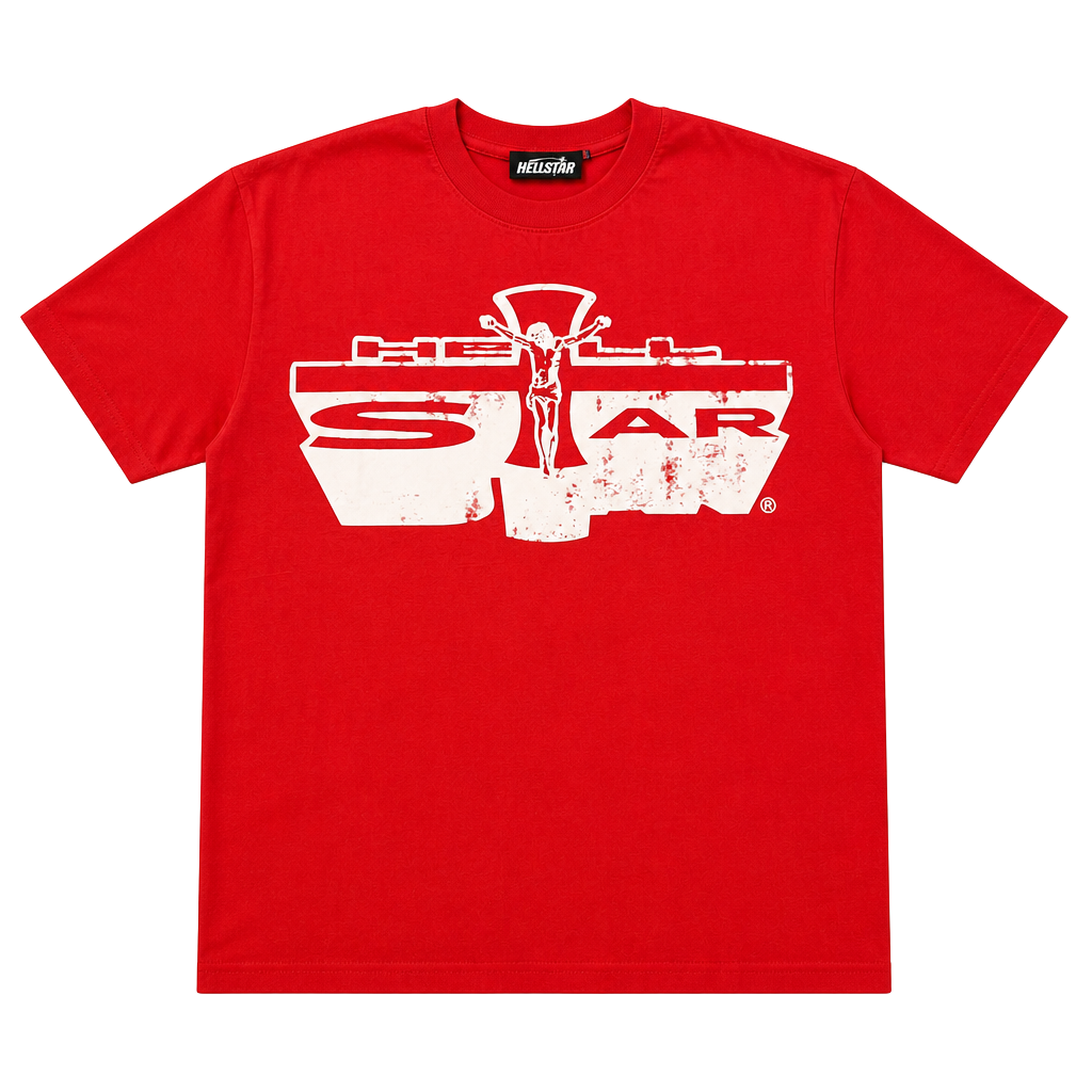 Hellstar Path To Paradise Graphic T-Shirt Red 1