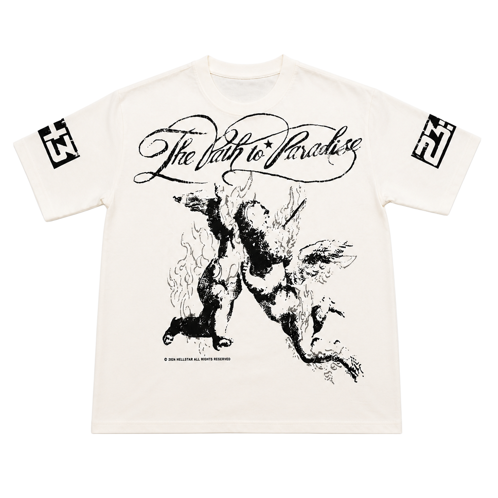 Hellstar The Path To Paradise Graphic T-Shirt White 1