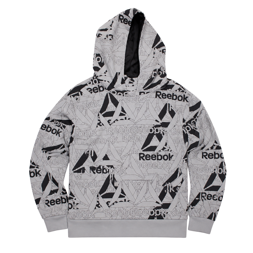 Reebok Men's Unwind All Over Print Pullover Hoodie Sea Spray Green XL 1