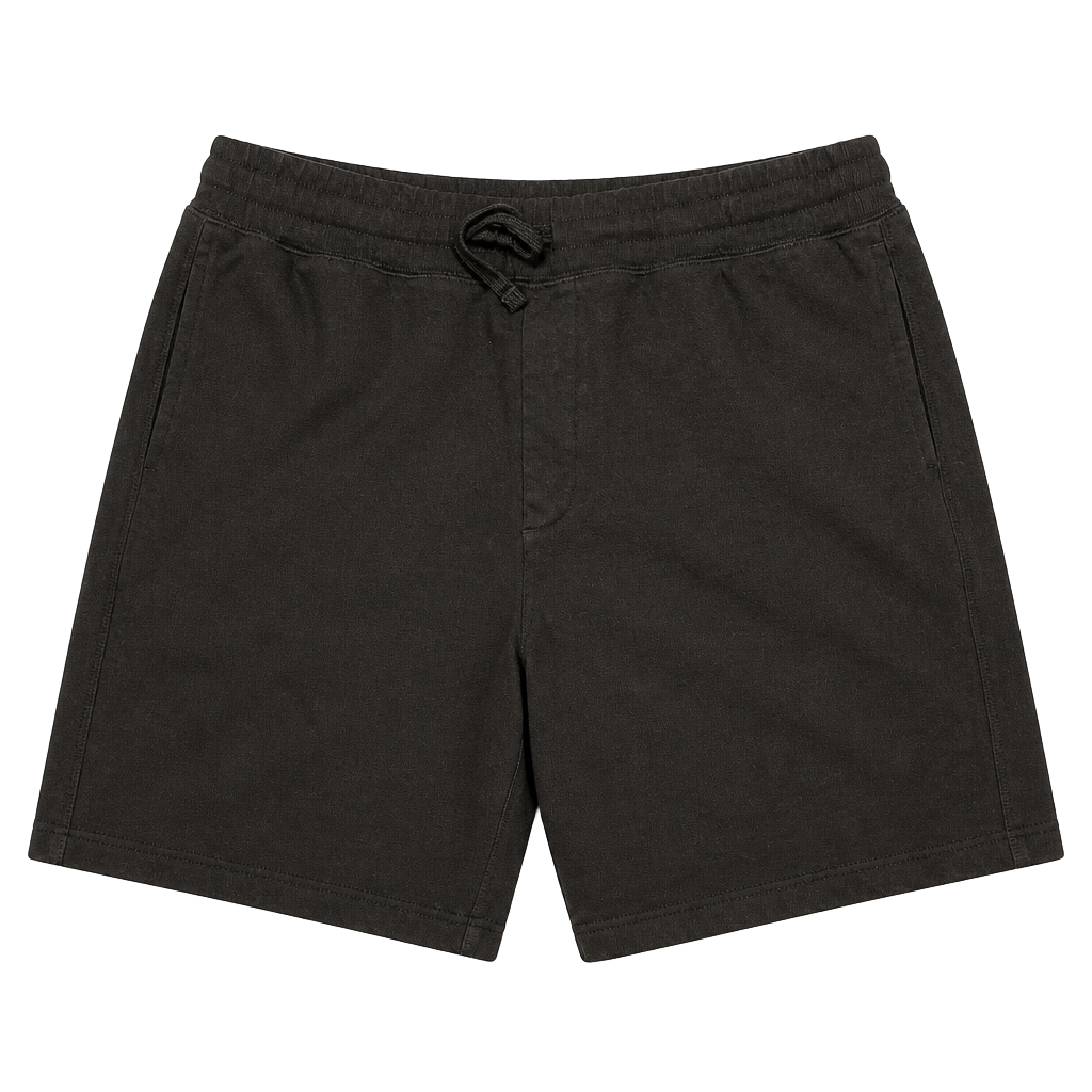 Richer Poorer Men's Black Fleece Lounge Shorts 1