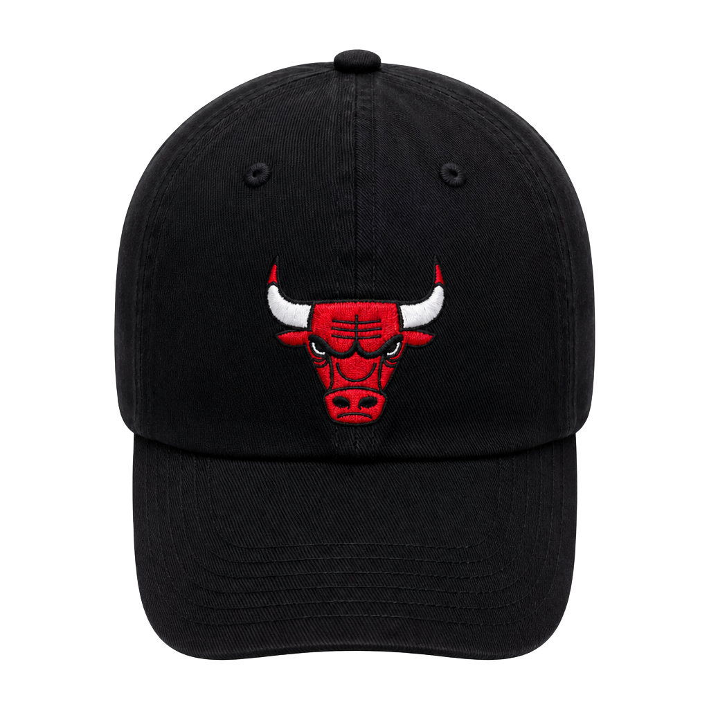 Vintage Nike Chicago Bulls Embroidered Baseball Hat Black Strapback Cap 1