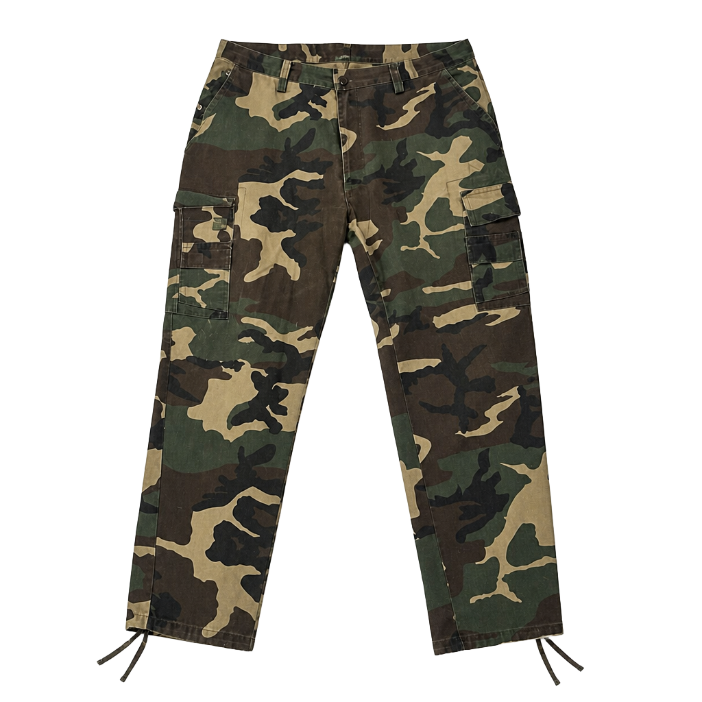 Vintage Ocoee Woodland Camouflage Cargo Military Hunting Pants 1