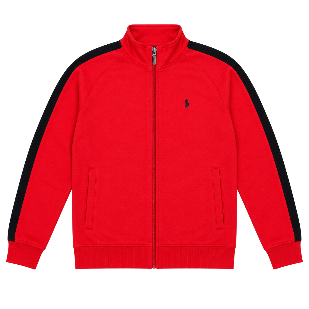 Vintage 90s Polo Ralph Lauren Red Track Jacket Full Zip 1