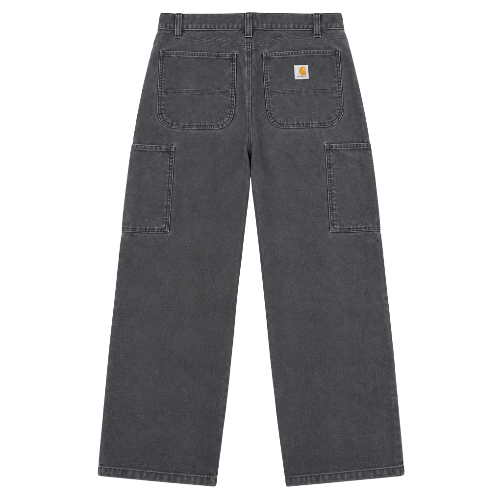 Carhartt Baggy Double Knee Pants w/ Knee Pads Workwear Gray 36x30
1