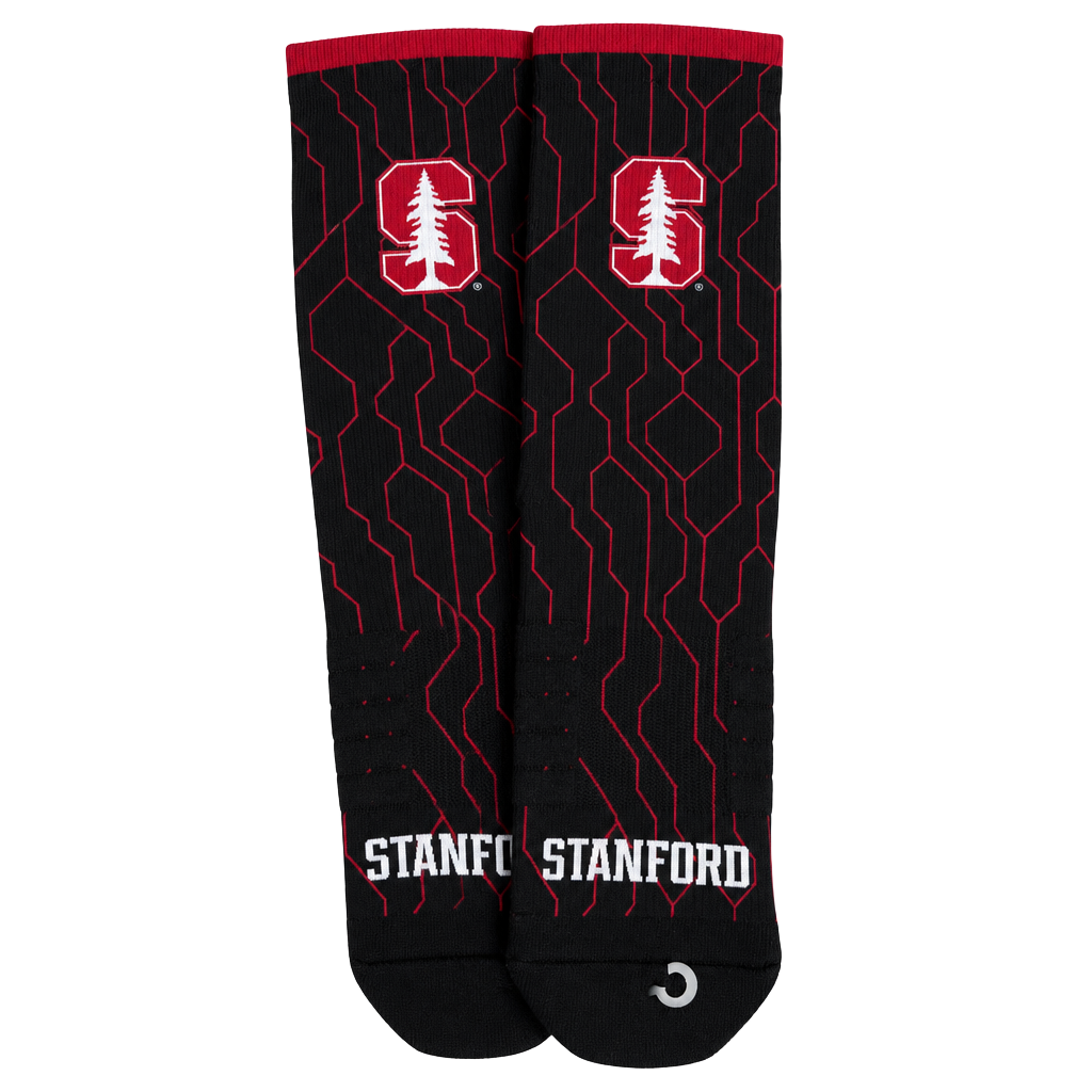 Strideline Stanford Black Cyborg Comfy Full Size M/L Socks 1