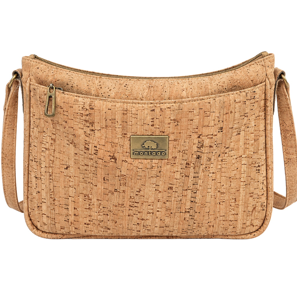 Montado Cork Crossbody Bag Handbag Purse Brown 1