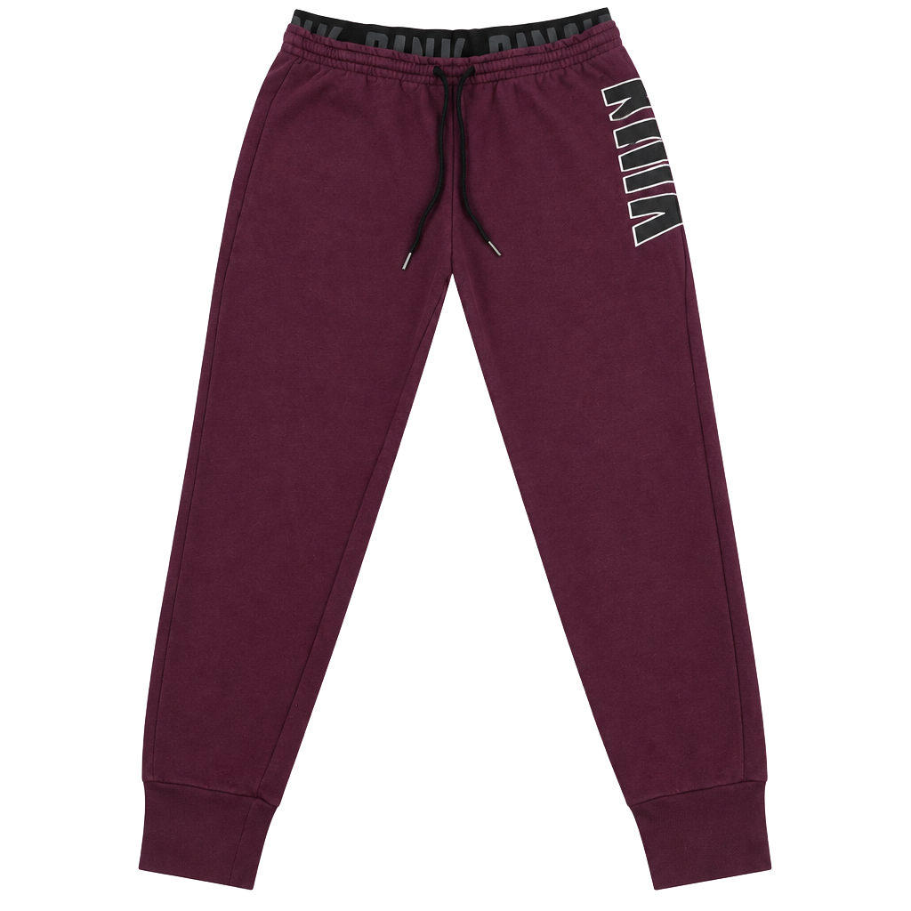 Victoria's Secret Pink Sweatpants Size S Burgundy Logo Joggers 1