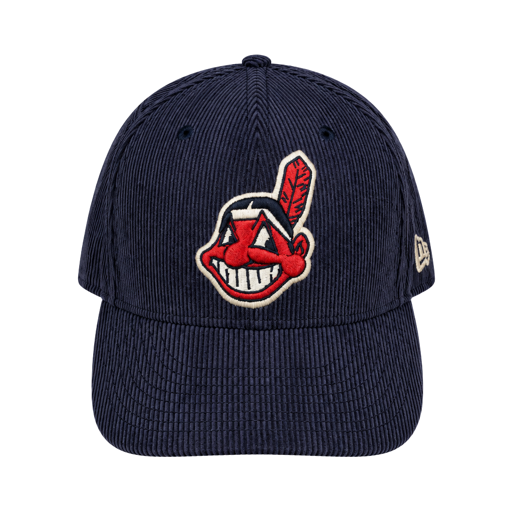 New Era Cleveland Indians 9FIFTY Corduroy Snapback Hat 1
