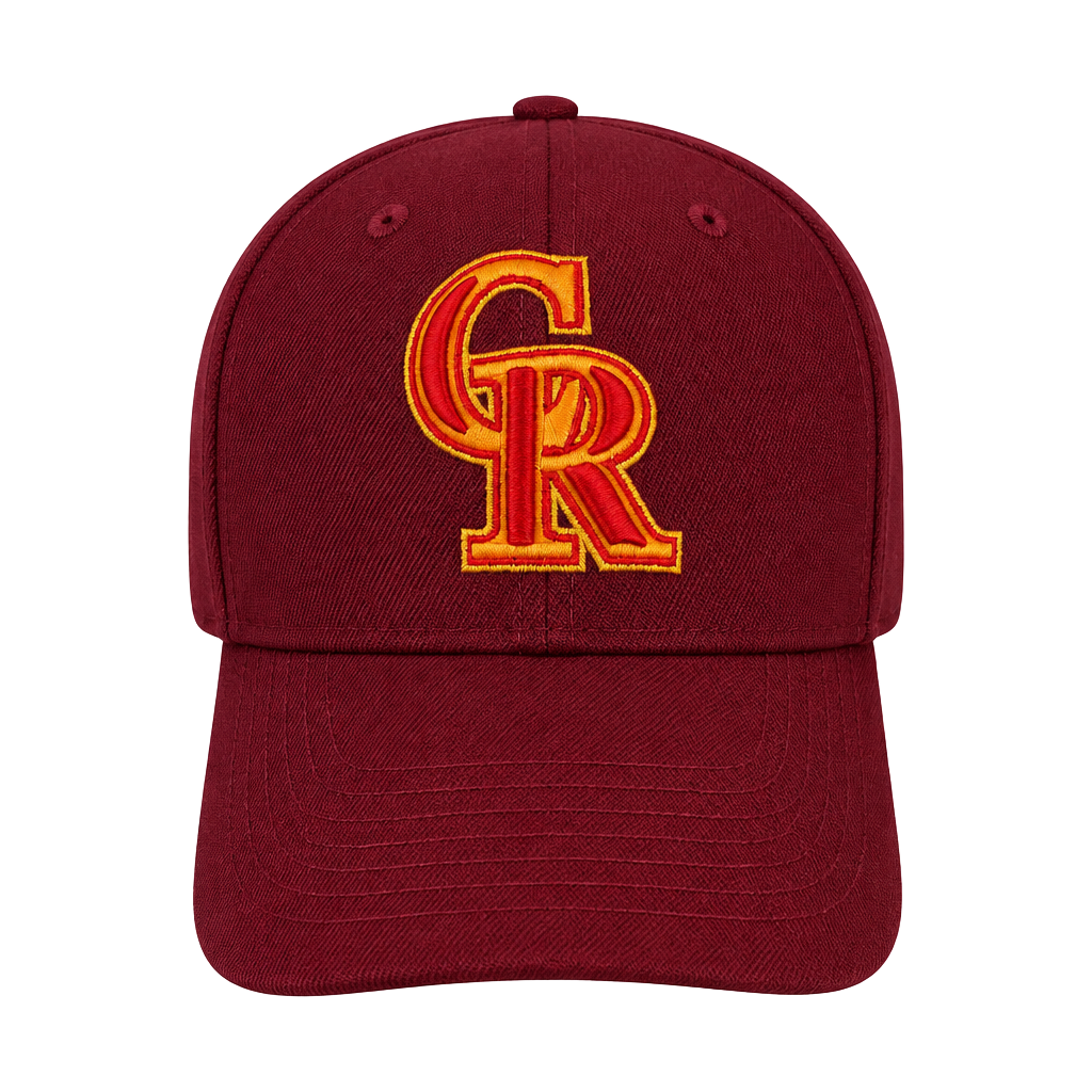 New Era Colorado Rockies 59FIFTY Fitted Hat Size 7 1/4 Badlands Burgundy 1