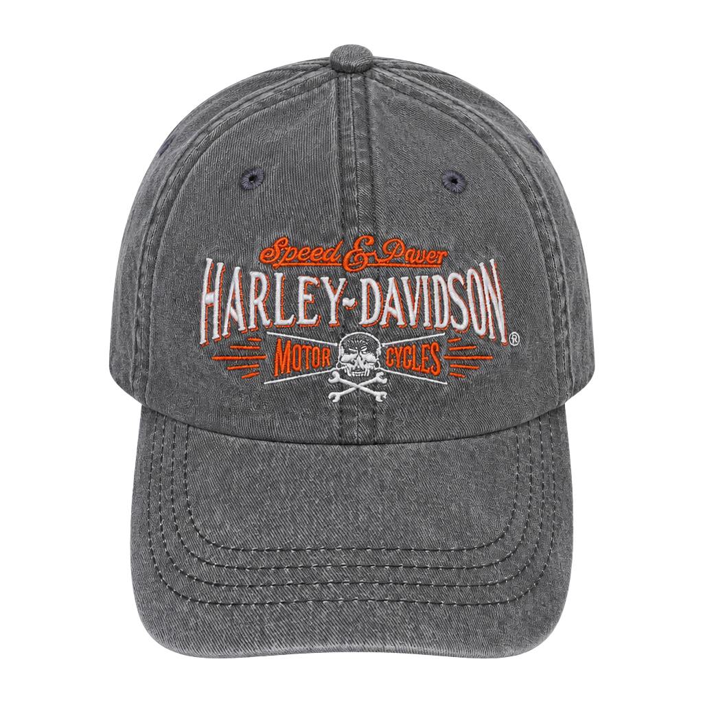 Harley-Davidson Horny Toad Temple Texas Baseball Cap Grey Adjustable 1