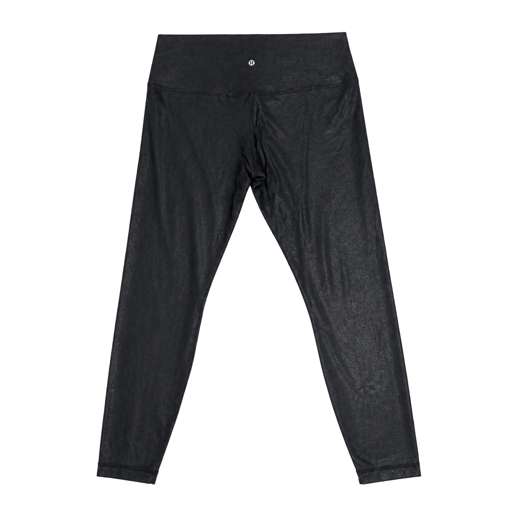 Lululemon Wunder Under High-Rise Foil Leggings Black Foil 1