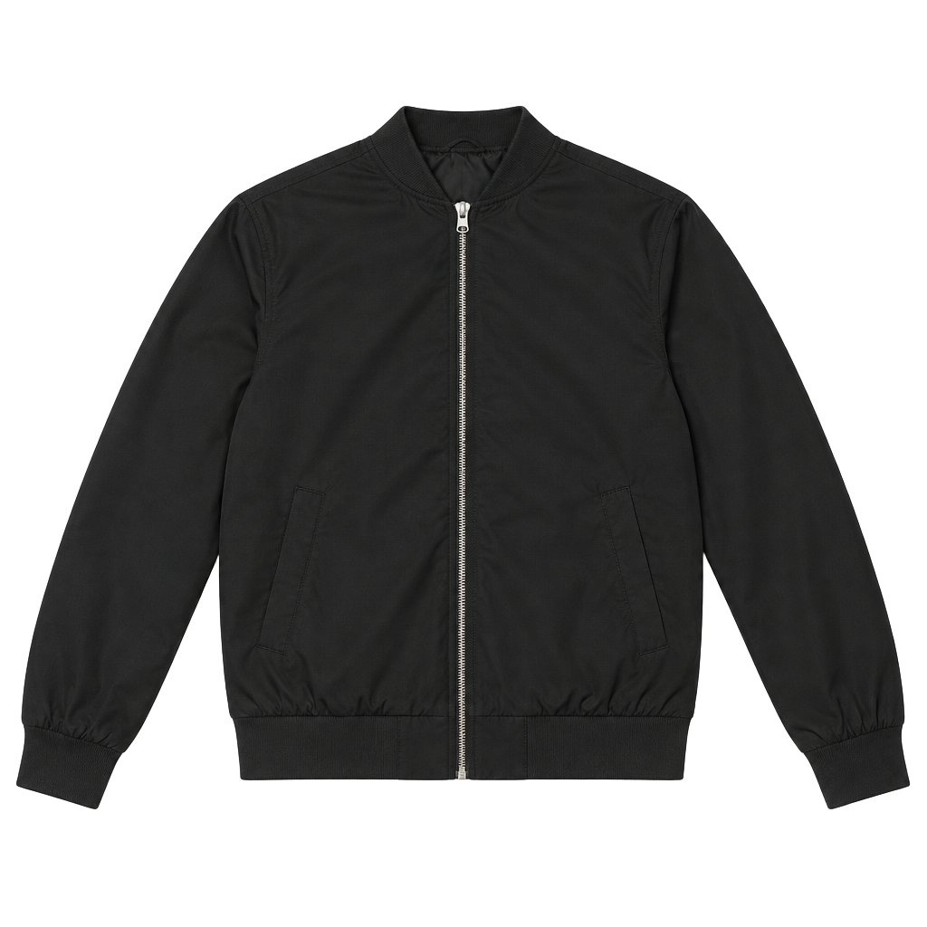 H&M Black Bomber Jacket Size S 1