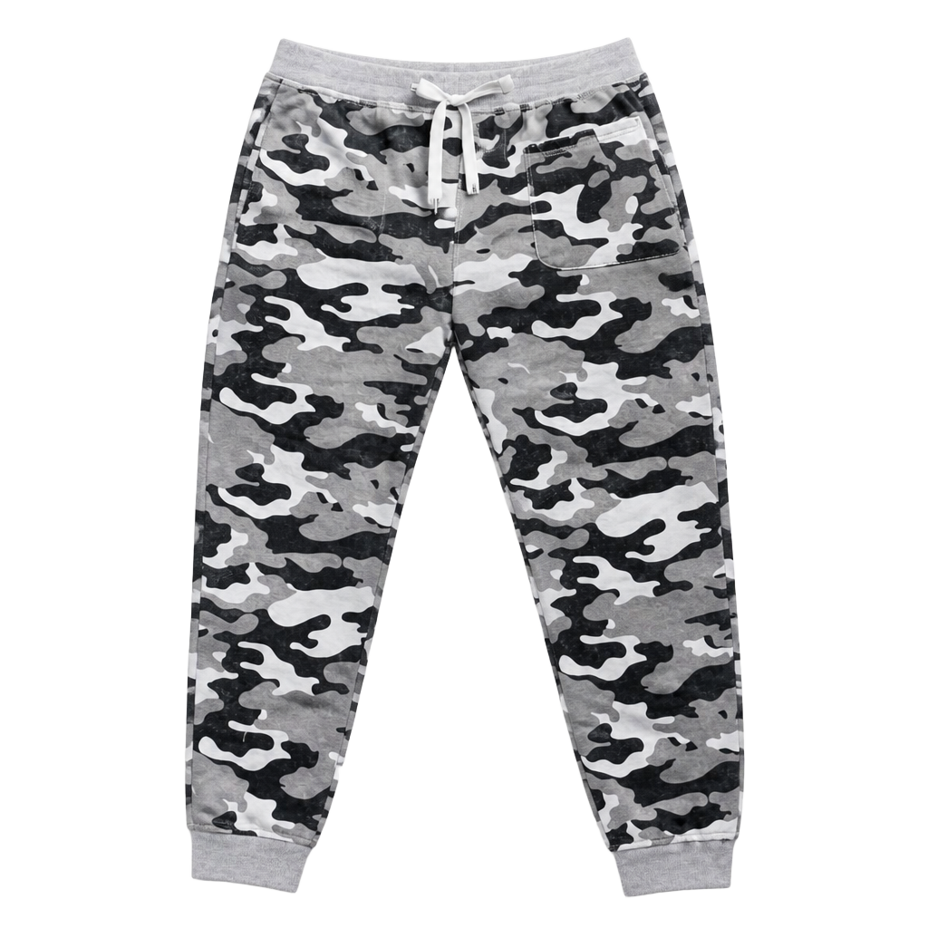 Vintage Men's Slim Fit Camo Jogger Sweatpants Size M 1
