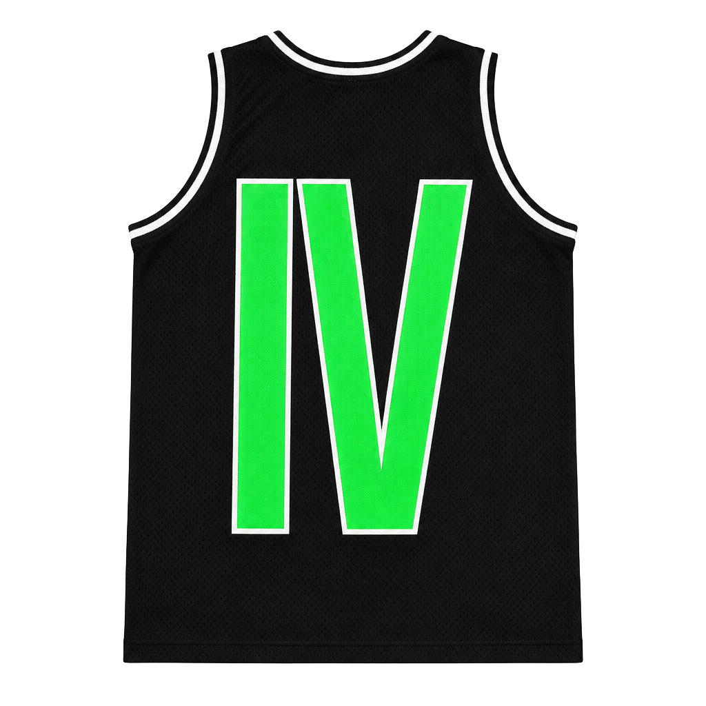 HUF x Alien Labs Black Mesh Basketball Jersey Colab RARE Streetwear Large 1